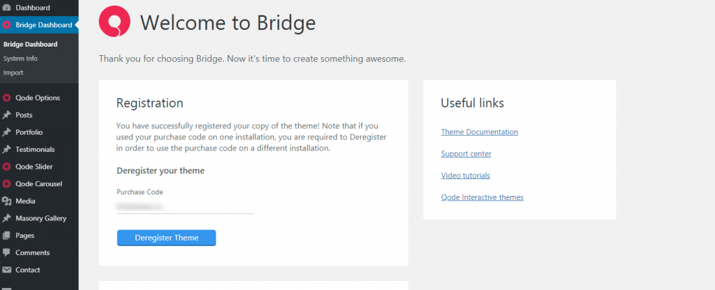 Bridge Documentation and Tutorials | 3. Demo Content
